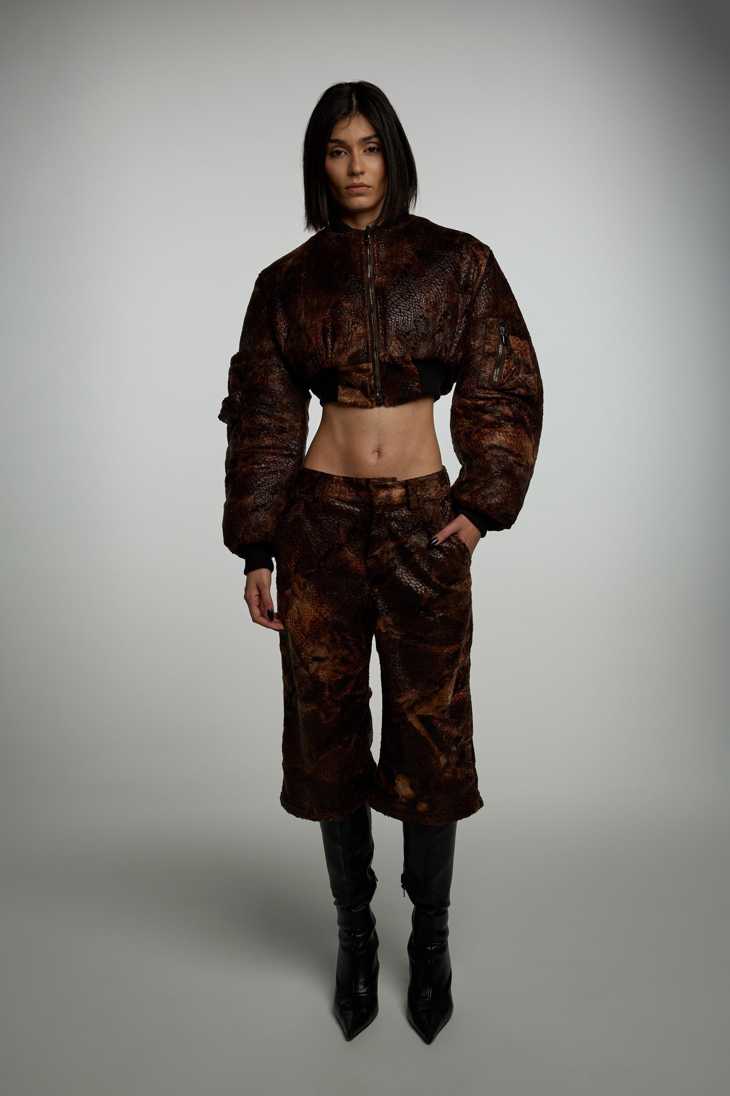 Oversized Reptile Fur Bottoms