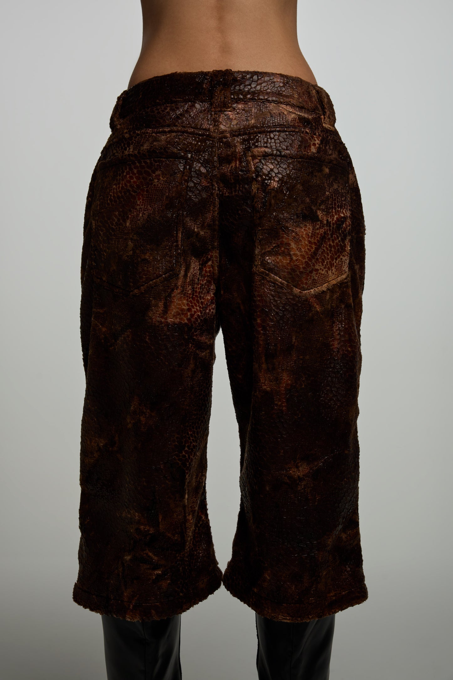 Oversized Reptile Fur Bottoms