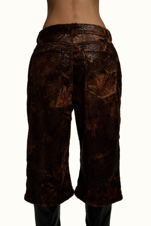 Oversized Reptile Fur Bottoms