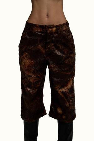 Oversized Reptile Fur Bottoms