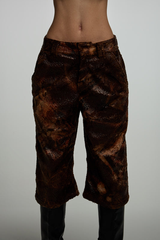 Oversized Reptile Fur Bottoms